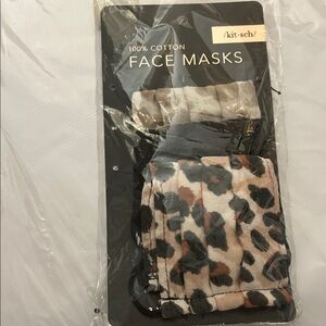 Kitsch Animal Print Cotton Face Masks